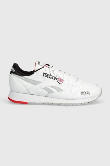 Кожаные кроссовки Reebok Classic Classic Leather цвет белый 100075003 Кожаные кроссовки Reebok Classic Classic Leather цвет белый 100075003