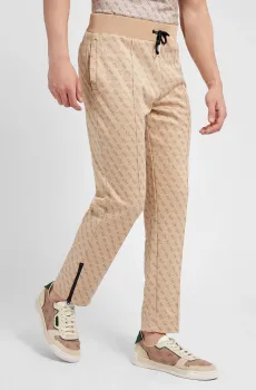 Мужские бежевые спортивные брюки с узором Бежевый M Guess Z2BB05.FL04Q;P13W