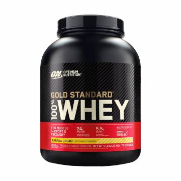 Протеин Optimum Nutrition Gold Standard 100% Whey Банановый крем, в порошке, 2.26 кг Протеин Optimum Nutrition Gold Standard 100% Whey Банановый крем, в порошке, 2.26 кг