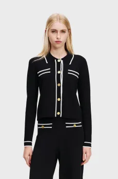 Женский черный кардиган KARL WARDROBE CARDIGAN Черный XS Karl Lagerfeld A1W18033