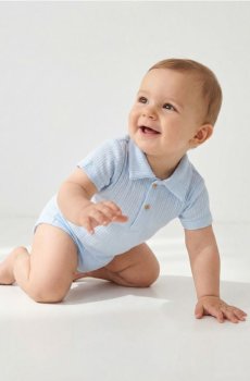 Бавовняне боді - темно-синій