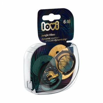 Пустышка LOVI Jungle Vibes Boy силиконовая, динамическая, от 6 месяцев до 1.5 года, 2 шт (22/903boy) Пустышка LOVI Jungle Vibes Boy силиконовая, динамическая, от 6 месяцев до 1.5 года, 2 шт (22/903boy)