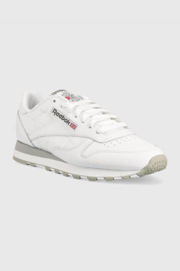 Кожаные кроссовки Reebok Classic Classic Leather цвет белый GY3558.100008789-FTWWHT/PUG Кожаные кроссовки Reebok Classic Classic Leather цвет белый GY3558.100008789-FTWWHT/PUG