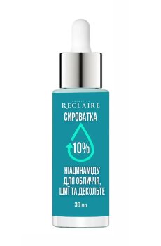 Сыворотка для лица, шеи и декольте Reclaire с 10% ниацинамидом, 30 мл