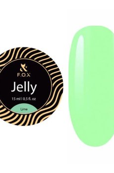 Строительный гель-желе для ногтей F.O.X Jelly, Lime, 15 мл