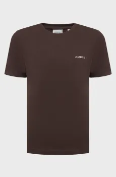 Женская темно-коричневая футболка Коричневый S Guess V6RI07.J1314;A10K