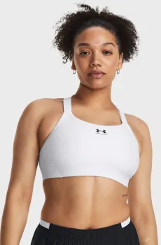 Женский белый топ UA HG Armour High Белый S Under Armour 1379195-100