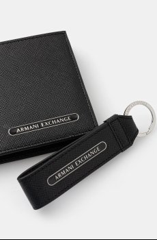 Кожаный кошелек + брелок Armani Exchange