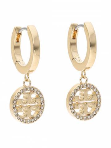 Tory Burch Сережки Miller Pave Hoop Earring 87041 Золотий Tory Burch Сережки Miller Pave Hoop Earring 87041 Золотий