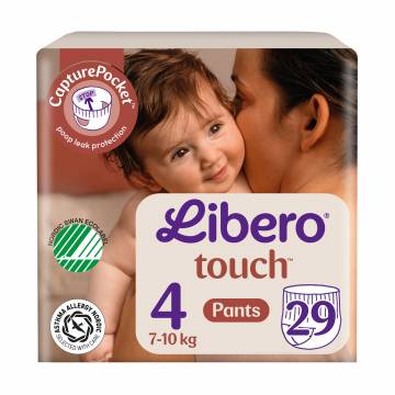 Подгузники Libero Touch размер 4 (7-10 кг), 29 шт