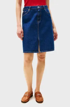 Женская синяя джинсовая юбка DNM KNEE STRAIGHT RW ACE Синий S Tommy Hilfiger WW0WW44390