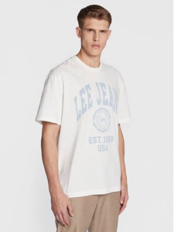 Lee Футболка Varsity L69CFENQ 112322787 Écru Loose Fit Lee Футболка Varsity L69CFENQ 112322787 Écru Loose Fit