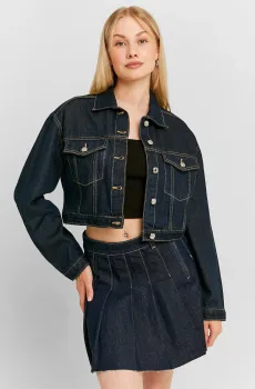 Женская темно-синяя джинсовая юбка Синий 38 Tally Weijl SSKDEMARIN3