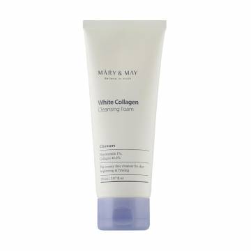 Пенка для умывания Mary & May White Collagen Cleansing Foam с коллагеном и ниацинамидом, 150 мл Пенка для умывания Mary & May White Collagen Cleansing Foam с коллагеном и ниацинамидом, 150 мл
