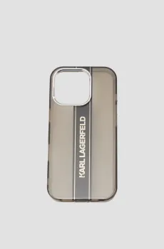 Мужской чехол для телефона iPhone 16 Pro Разноцветный ONESIZE Karl Lagerfeld KLHCP16LHCFCPSCK;BLACK