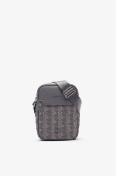 Мужская серая сумка через плечо Monogram Серый ONESIZE Lacoste NH4410LXQ82