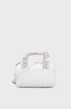 Женская белая сумка ULTRALIGHT SQ BARREL BAG23 PU Белый ONESIZE Calvin Klein K60K612231