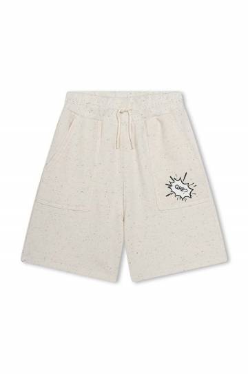Детские шорты Kenzo Kids цвет бежевый Детские шорты Kenzo Kids цвет бежевый
