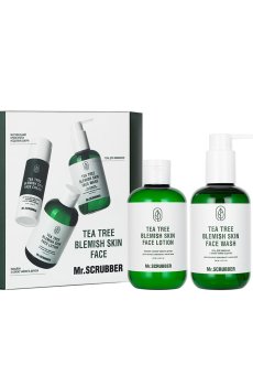 Подарочный набор для лица Mr.Scrubber Tea Tree Blemish Skin Face (гель, 200 мл + лосьон, 200 мл + крем, 50 мл)