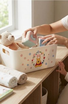 Коробка для зберігання з ручками Winnie the Pooh - кремовий