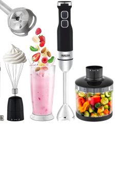 Inalsa Robot Inox Black Stainless Steel Hand Blender Mixer-1350W