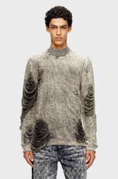 Мужской серый джемпер K-FJORDI Серый XL Diesel A21440 0LKDP