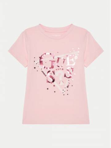 Guess Футболка K5RI00 K6YW4 Рожевий Regular Fit Guess Футболка K5RI00 K6YW4 Рожевий Regular Fit
