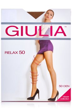 Колготки женские Giulia Relax поддерживающие, с шортиками, 50 DEN, Diano, размер 4