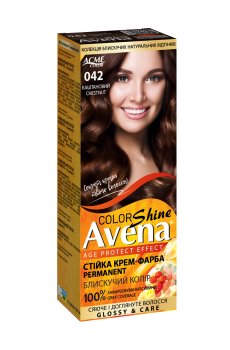 Cтойкая крем-краска для волос Acme Color Avena Shine Color 042 Каштановый, 133 мл