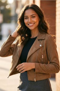 Курточка дівчача - коричневий