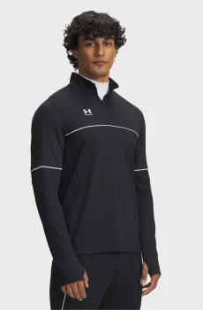 Мужская черная спортивная кофта UA M Challenger Training QZ Черный L Under Armour 6004043-001