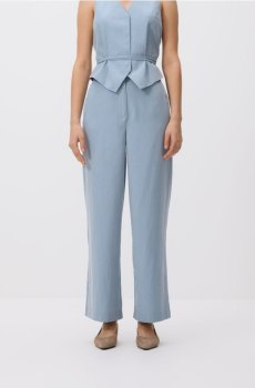 Reserved - Широкі штани - світло-блакитний - 733JC-50X