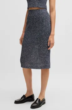 Женская темно-синяя юбка Синий 32 BOSS 50537470;992