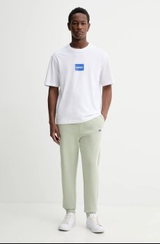 Хлопковая футболка Hugo Blue Nayonix