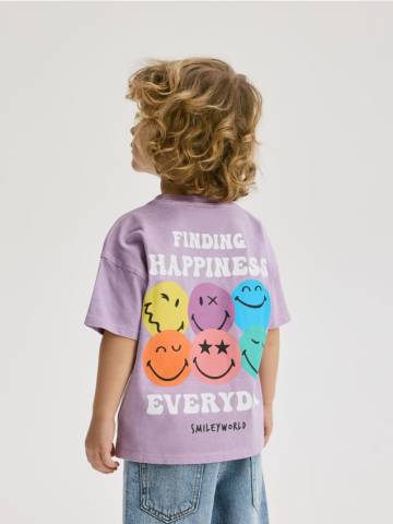 Reserved - Футболка SmileyWorld® - фіолетовий - 270CJ-45X Reserved - Футболка SmileyWorld® - фіолетовий - 270CJ-45X