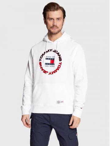 Tommy Jeans Світшот DM0DM15686 Білий Regular Fit Tommy Jeans Світшот DM0DM15686 Білий Regular Fit