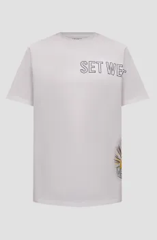 Мужская белая футболка Белый S Guess M5GI25.KBZV1;G011