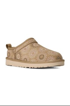 Замшевые тапочки UGG W Classic Micro Sun Stitch