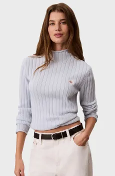 Женский голубой джемпер LABEL Голубой M Calvin Klein Jeans LV047H304G