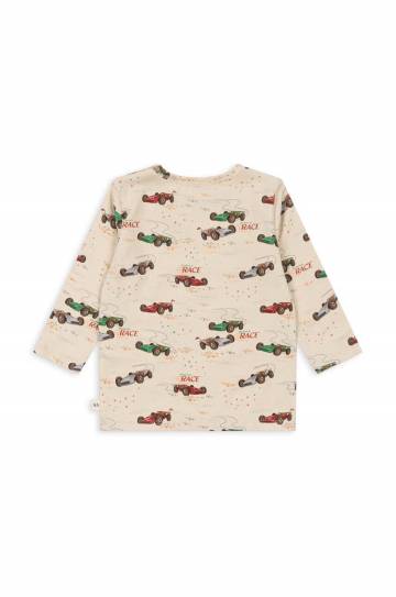 Лонгслив для младенцев Konges Sløjd BASIC BLOUSE GOTS цвет бежевый узорный KS101412 Лонгслив для младенцев Konges Sløjd BASIC BLOUSE GOTS цвет бежевый узорный KS101412