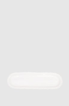 Белая сервировочная тарелка