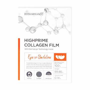 Патчи для кожи вокруг глаз и носогубных складок Dermarssance Highprime Collagen Film с коллагеном, 5*0.1 г Патчи для кожи вокруг глаз и носогубных складок Dermarssance Highprime Collagen Film с коллагеном, 5*0.1 г