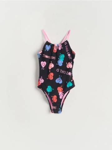 Reserved - GIRLS` SWIMMING SUIT - чорний - 2478U-99X Reserved - GIRLS` SWIMMING SUIT - чорний - 2478U-99X