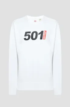 Мужской белый свитшот Белый XL Levi’s® 38712;0214