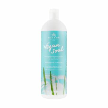 Шампунь для объема волос Kallos Cosmetics Vegan Soul Volumizing Shampoo с экстрактом бамбука и кокосовым маслом, 1 л Шампунь для объема волос Kallos Cosmetics Vegan Soul Volumizing Shampoo с экстрактом бамбука и кокосовым маслом, 1 л