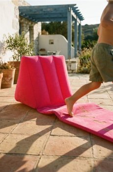 Надувний матрац - пастельний рожевий