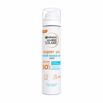 Солнцезащитный сухой спрей для лица GARNIER Ambre Solaire SPF 50+, 75 мл Солнцезащитный сухой спрей для лица GARNIER Ambre Solaire SPF 50+, 75 мл