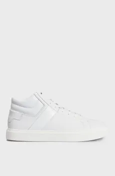 Мужские белые кожаные кроссовки HIGH TOP LACE UP LTH Белый 42 Calvin Klein HM0HM01057
