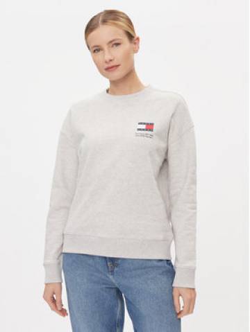 Tommy Jeans Світшот Graphic Flag DW0DW17328 Сірий Boxy Fit Tommy Jeans Світшот Graphic Flag DW0DW17328 Сірий Boxy Fit