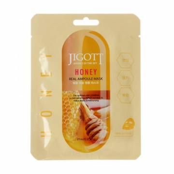Тканевая маска для лица Jigott Honey Real Ampoule Mask с экстрактом меда, 27 мл Тканевая маска для лица Jigott Honey Real Ampoule Mask с экстрактом меда, 27 мл